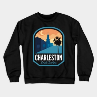 Charleston South Carolina Sunset Crewneck Sweatshirt